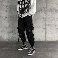 Casual plus velvet padded tie-foot tactical pants