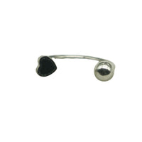 Heart 316L Titanium Steel Horseshoe Ring Piercing Jewelry Sweet Cool Niche Drop Oil