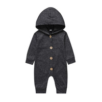 Hooded Single Breasted Baby Romper
