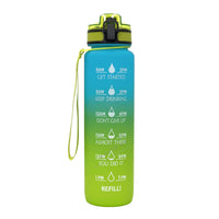 10 00Ml Sports Water Bottle Gradient Plastic Water Cup
