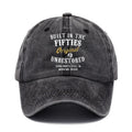 Washed Cotton Printed Distressed Vintage Dad Men's Baseball Cap