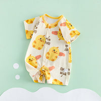 Thin Short Sleeve Newborn Breathable Clothes