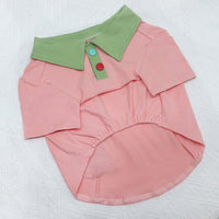 Contrasting Color Short Body Bulldog Dog Clothes