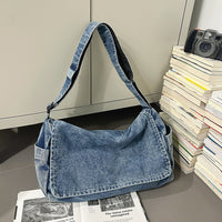Denim Large Capacity Versatile Casual Shoulder Crossbody Bag