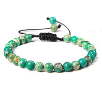 6mm Natural Stone Beads Womens Bracelet Yoga Energy Sports