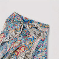 Bohemian Linen Floral Print Dress For Women
