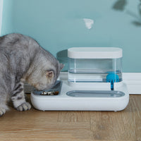 Cat Eating And Drinking Artifact Anti-overturning Cat Automatic Drinking Fountain Rice Bowl