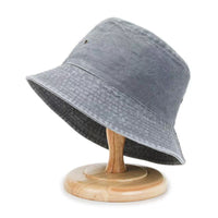 Women's Washed Denim Sun-Protective Bucket Hat