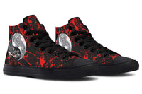 Printed Couple High Top Canvas Shoes
