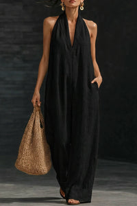 Simple, Elegant, And Comfortable Sleeveless Jumpsuit