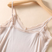 Silk Lace Sheer Slip Nightdress Breathable