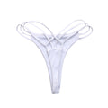 Solid Color Bikini Cross Strap Sand Briefs
