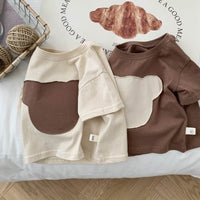 Children's Patch Bear Fashion Bottoming Shirt Top