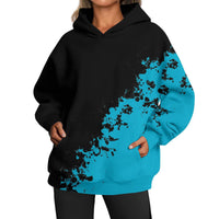 European And American Ladies Casual Style Printed Hooded Top