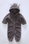 Children's Velvet Animal Jumpsuit Without Down