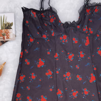 Printed Ladies Nightdress With Adjustable Sequin Straps