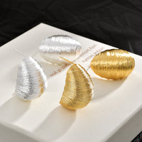 New Stylish Minimalist Metal Irregular Thread Earrings