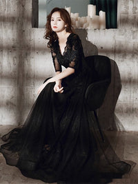 New Black High-end, Luxurious-feel Slimming Dress