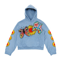 Illustration Impressionist Couple Cartoon Hooded Sweatshirt