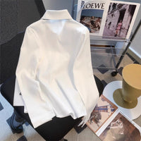 White Preppy Style Inner Anti-wrinkle Bottoming Shirt Student Top