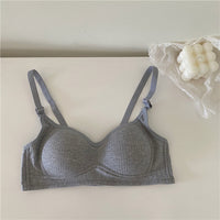 Women's Cotton Underwear Without Steel Ring Bra