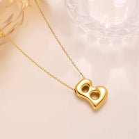 New Titanium Steel 18K Gold-Plated 26-Letter Necklace For Women
