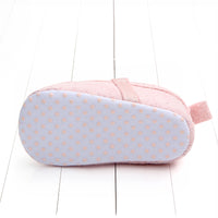 Baby Girl Solid Color Toddler  0-6-12 Months Non-slip Shoes Bow
