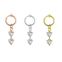 Heart-shaped Zircon Ring Without Perforation Body Piercing Jewelry Titanium Steel Inlaid Pearl Navel Nail