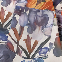 Fashion Oil Painting Flower Print Shirt Men