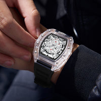 Wholesale Fashionable Transparent Mens Watches Waterproof Timepieces