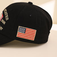 European And American Fashion Embroidery American Landmark Flag Baseball Cap Fashionable Embroidered Words Soft-brimmed Baseball Cap Suitable For Daily Commuting