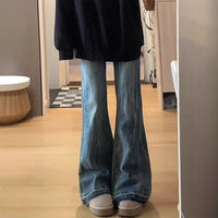 Chic Retro Bootcut Denim Jeans For Fall With A Premium Elevated Vibe