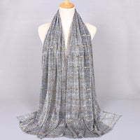 New Women's Lamp Wick Silk Sequined Scarf
