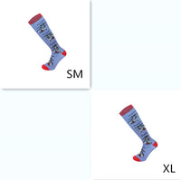 Winter over the knee men's casual sports cartoon socks