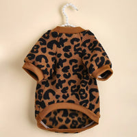 Fashion New Leopard Dog Warm Sweater