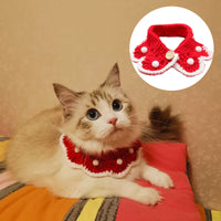 Pet Cats, Dogs, Rabbits, Knitted Collars, Christmas Ornaments, Saliva Towels