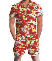 European And American Men's Summer Short-sleeved Suit