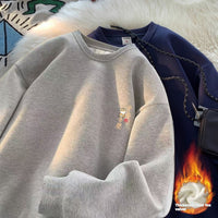 Men's And Women's Pure Cotton Crewneck Sweatshirt