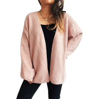 Casual V-neck Autumn And Winter Loose Street Style Cardigan Sweater