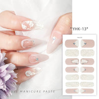 Spring Three-dimensional Relief Nail Stickers 3D Baking-free Waterproof Wholesale