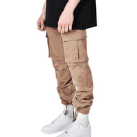 Loose men's overalls with drawstring at the foot