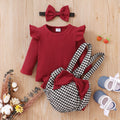 Long Sleeve Top Bow Small Fragrance Strap Short