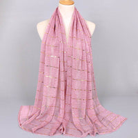 New Women's Lamp Wick Silk Sequined Scarf