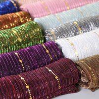New Women's Lamp Wick Silk Sequined Scarf