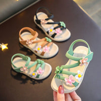 Girls' Foreign Style Anti Slip Soft Sole Sandals