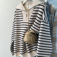 Women's Loose Casual-Style Hoodie Outerwear Top