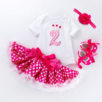 Children's tutu skirt suit high quality cotton short sleeves