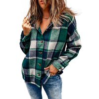 Women's Winter Pure Cotton Plaid Jacket