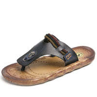 Korean version of men's flip-flop beach shoes