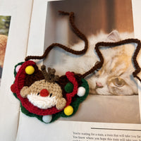 Party Christmas Socks Gloves Elk Scarf Bib Bib Pet Bib